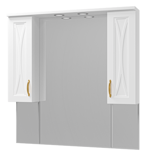 Зеркало-шкаф Misty Амбра П-Амб02100-0122Я 100х100 подвесной