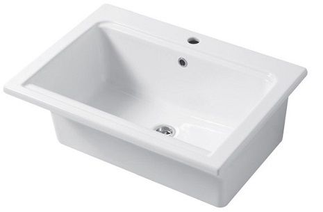 Раковина керамическая Disegno Ceramica Landscape LP07151101 70х50 накладная цвет белый