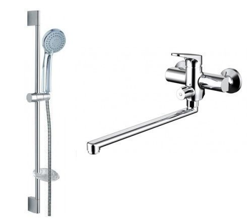 Душевой гарнитур Bravat Eler F00449CP настенный хром
