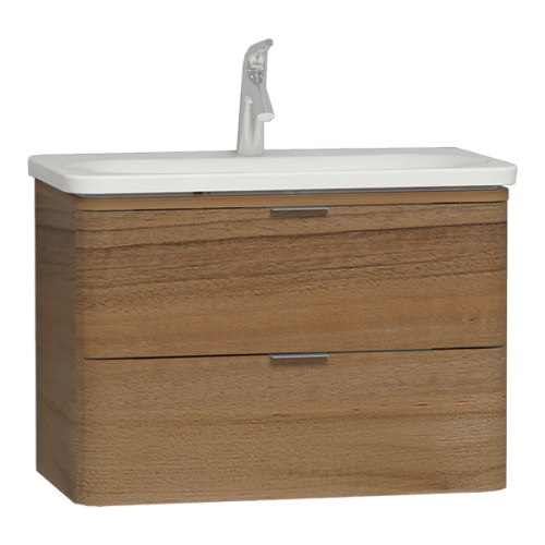 Тумба с раковиной Vitra Nest Trendy 56147 80х50 подвесная цвет коричневый