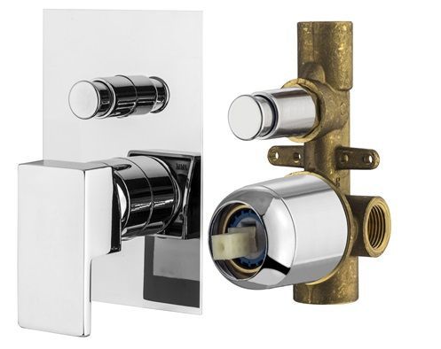 Смеситель для душа Plumberia Selection Tag KITTG1001CR встраиваемый в стену хром