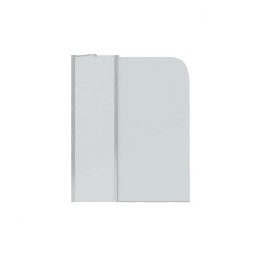 Душевая шторка на ванну Bravat Alfa BG110.5111A 110х135 стекло прозрачное профиль хром ориентация универсальная