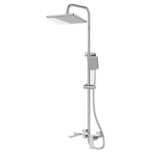 Душевая стойка Knotlor KN-72 настенная цвет хром