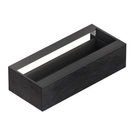 Тумба под раковину Cezares CADRO CADRO-100-1C-SO-NR-BLUM 100х50 подвесная цвет черный