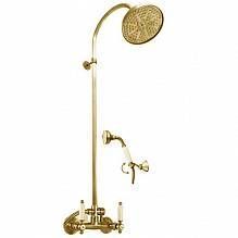 Смеситель для душа RavSlezak MORAVA RETRO MK581.5/3Z настенный золото