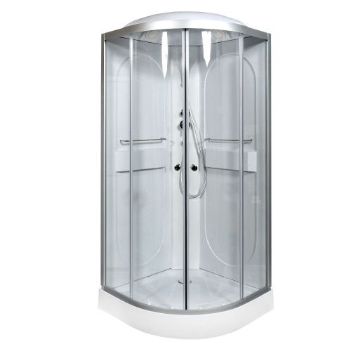 Душевая кабина AvaCan L608 80х80 четверть круга с крышей ориентация универсальная
