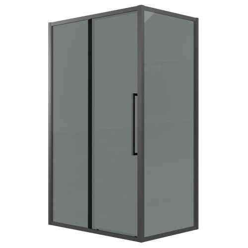 Душевой уголок Grossman Cosmo 120.K33.02.1310.21.10 130х100 стекло тонированное профиль черный без поддона