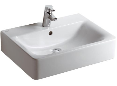 Раковина керамическая Ideal Standard CONNECT E784401 60х50 подвесная цвет белый 1 отверстие под смеситель