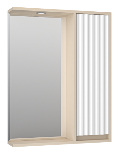 Зеркало-шкаф Brevita Balaton BAL-04065-03-01П 60х80 подвесной цвет белый/бежевый