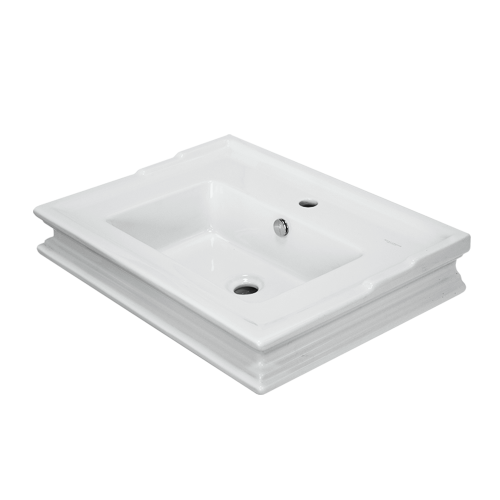 Раковина Sanita Luxe Ampir WB.FN/Ampir/65-N/WHT.G/S1 70х50 накладная цвет белый