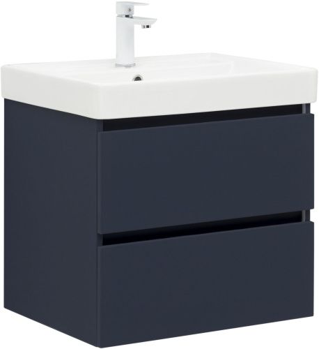Тумба под раковину Aquanet Вега 2.0 00337947 60х50 подвесная цвет синий