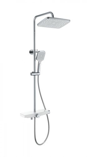 Душевая стойка Wonzon & Woghand WW-B3098-A-CR настенная цвет хром с термостатом