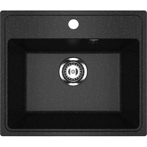 Кухонная мойка Ulgran Practik PR-M 490-004 50х40 цвет черный