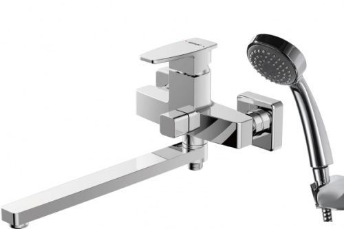 Смеситель Bravat RIFFLE F672106C-LB настенный хром