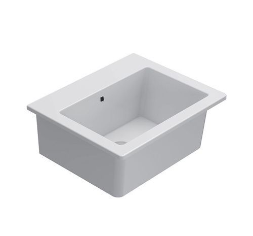 Раковина Globo FORTY3 FO063BI 60х50 накладная цвет белый без отверстий под смеситель