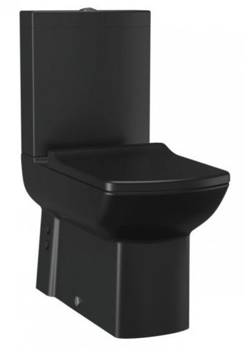 Чаша унитаза напольная Creavit Lara LR360-11SM00E-0000 цвет черный без бачка без сиденья