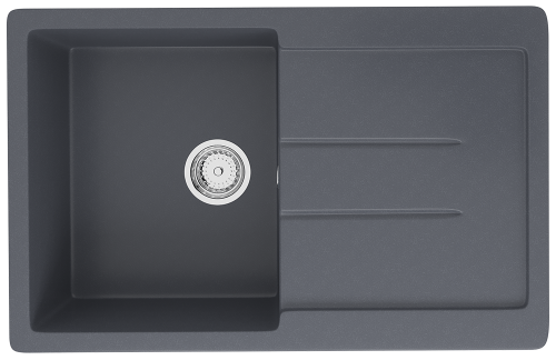 Кухонная мойка Ulgran Classic U-507-343 75х50 цвет серый