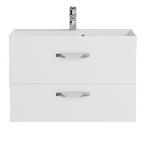 Тумба под раковину BelBagno Aurora AURORA-800-2C-SO-BL 80х40 подвесная цвет белый