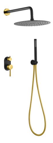 Душевая система Boheme Uno 464-BG встраиваемая в стену цвет черный