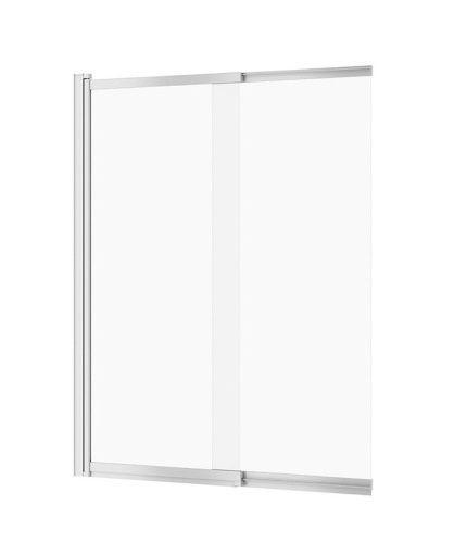 Душевая шторка на ванну New Trendy Sensi P-0037 85х150 стекло прозрачное профиль хром ориентация универсальная