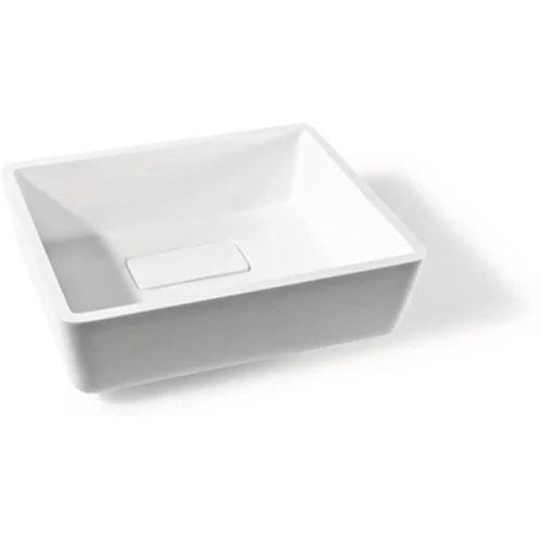 Раковина из искусственного камня MonteBianco Loreto Uno 12133 40х30 встраиваемая цвет белый без отверстий под смеситель