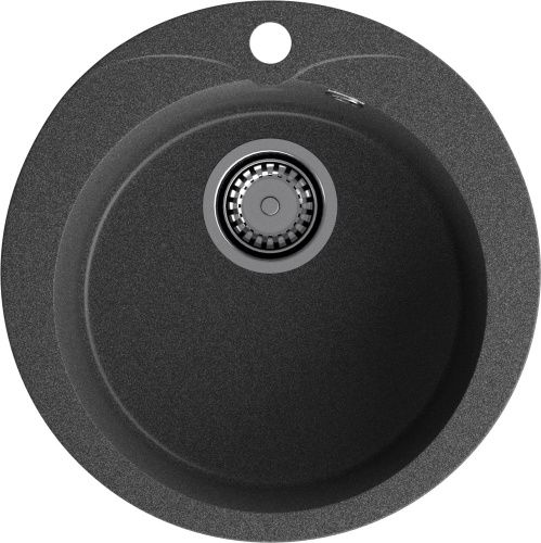 Кухонная мойка Granfest Rondo R-480 графит 50х50 цвет серый поверхность матовая