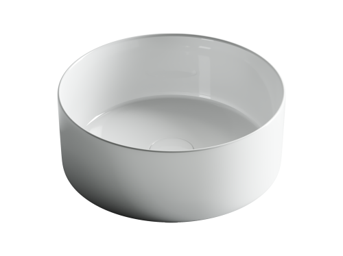 Раковина из сантехнического фарфора Ceramica Nova ELEMENT CN6032 40х40 накладная цвет белый без отверстий под смеситель