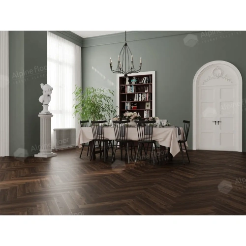 Ламинат Alpine Floor Herringbone 12 LF105-14 Дуб Абруццо толщина 1.2 см 34 класс 600х100