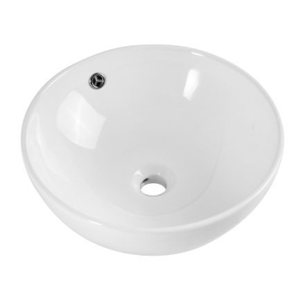 Раковина из сантехнического фаянса BelBagno BB1077 40х40 накладная цвет белый без отверстий под смеситель