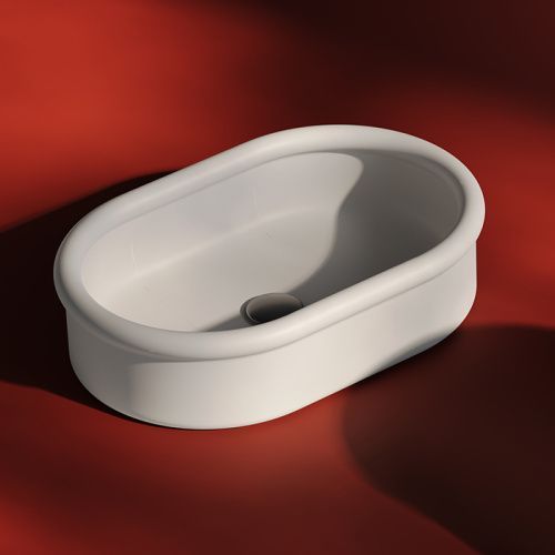 Раковина керамическая Artceram Brera BRL003 05 00 60 см накладная цвет белый без отверстий под смеситель