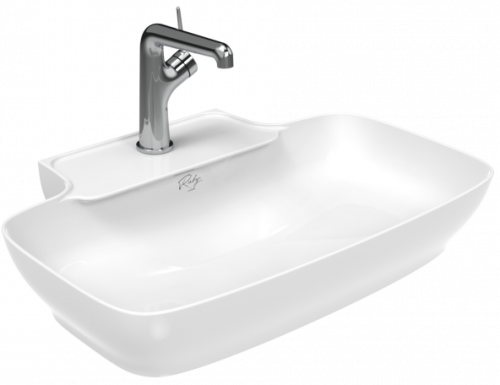 Раковина из сантехнического фарфора Creavit Ruby RB061-00MB42E-0000 60х40 накладная цвет белый