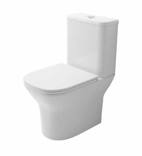 Унитаз-компакт напольный с бачком Azario AZ-8353 GB белый с сиденьем микролифт безободковый каскадный смыв