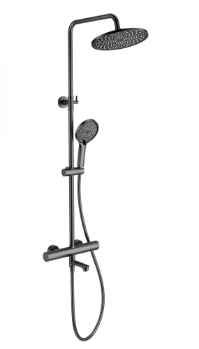 Душевая стойка Wonzon & Woghand WW-B3069-BGG настенная цвет серый с термостатом