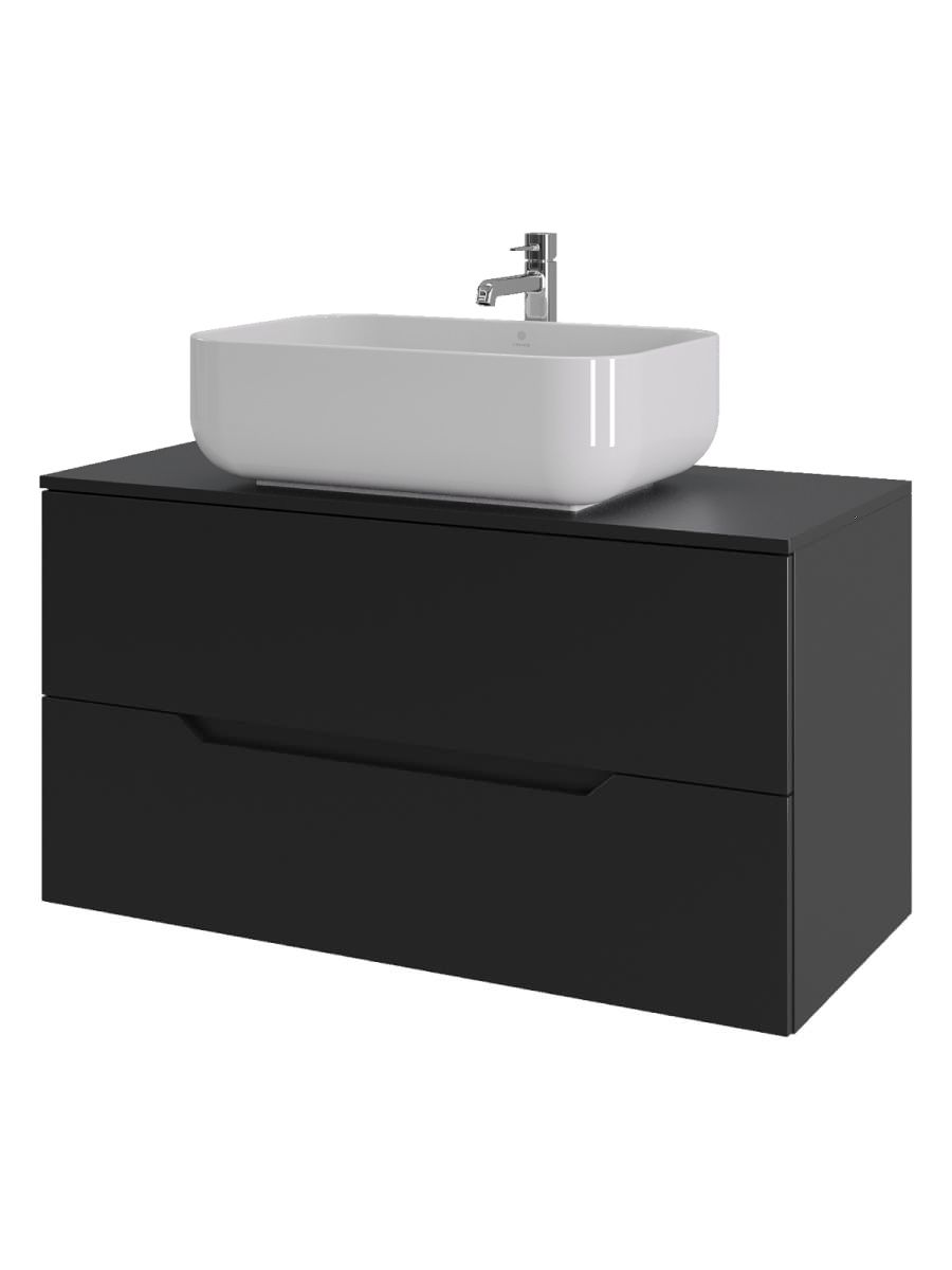 Тумба с раковиной Orange Line Li-100TubMDF+B03-600W 100х50