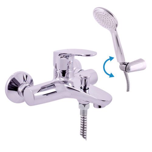 Смеситель для ванны и душа RavSlezak AMUR AM754.5/2 настенный хром