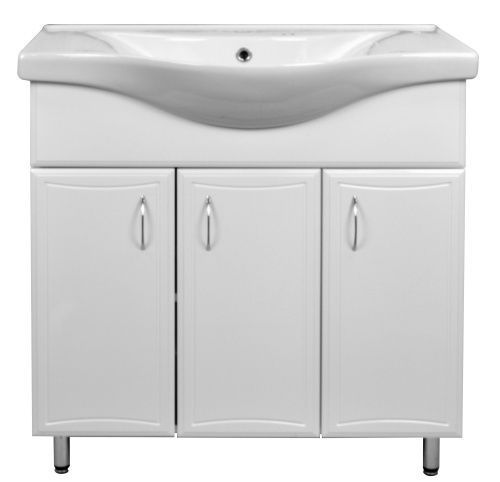 Тумба с раковиной Loranto Коралл CS00070578 80х50 напольная цвет белый