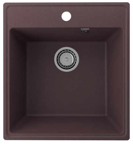 Кухонная мойка Ulgran Quartz Forte 460-06 45х50 цвет коричневый поверхность матовая