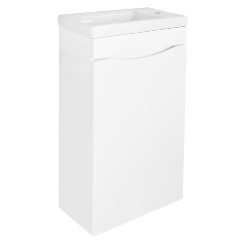 Тумба с раковиной Loranto Алина CS00087022 40х20 подвесная цвет белый