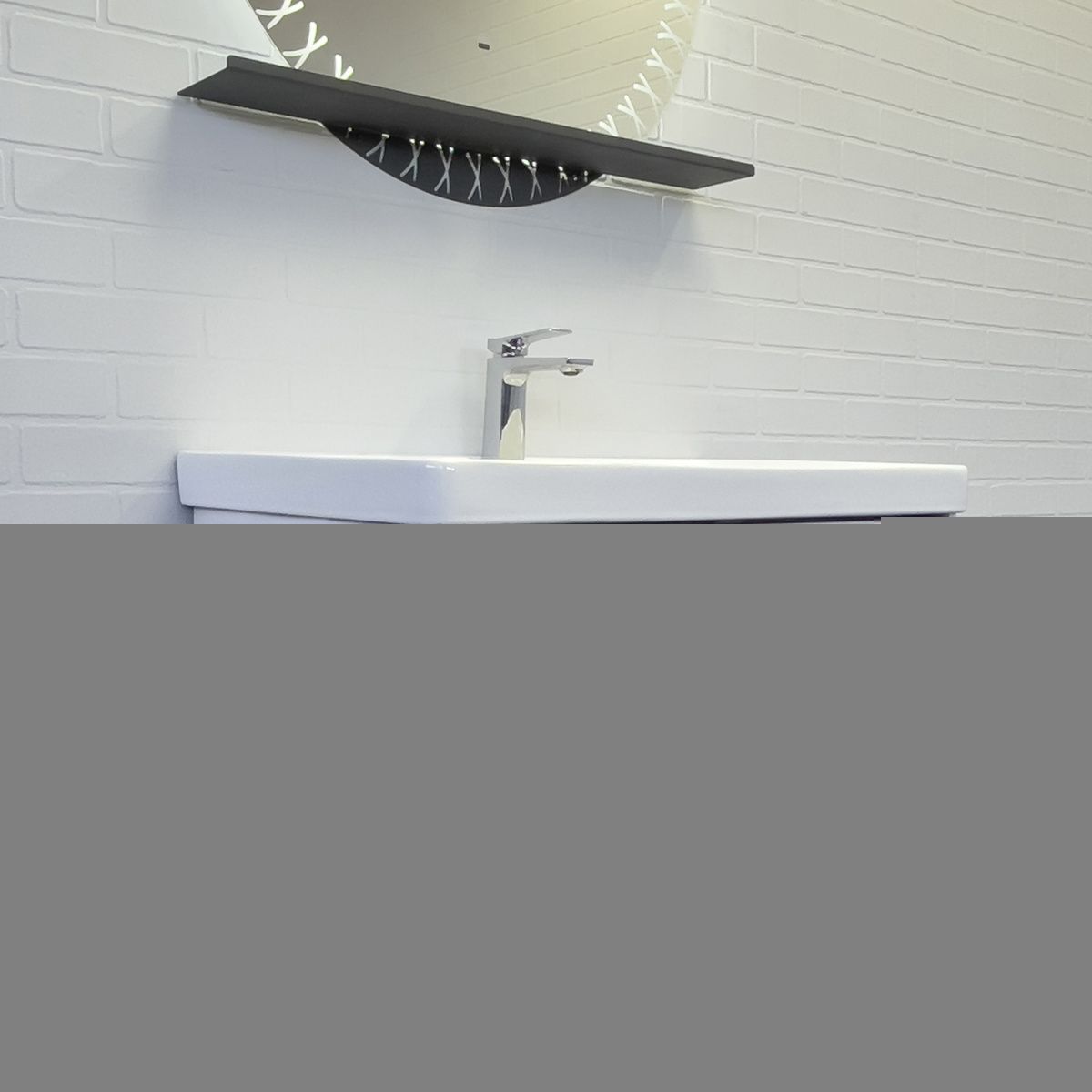 Тумба с раковиной Comforty Арзамас 00-00017177CF 80х50 подвесная цвет белый