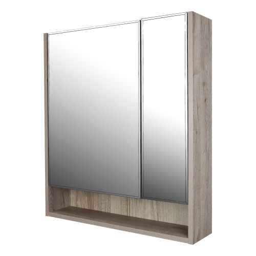 Зеркало-шкаф Loranto Глория CS00090156 60х70 подвесной цвет белый/коричневый