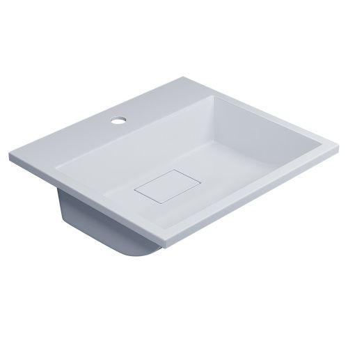 Раковина из литьевого мрамора Uperwood Barsa 2901120345 50х45 полувстраиваемая цвет белый