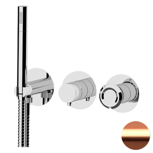 Смеситель для душа Remer Element ET97D3PRP встраиваемый в стену медь