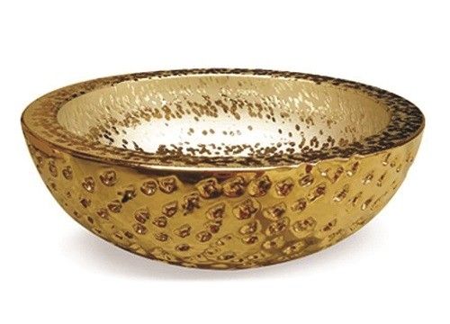 Раковина CeramaLux J2049 40х40 накладная цвет золото