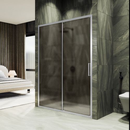 Душевая дверь Maybah Glass MGD-1542-5 120х195 стекло тонированное профиль хром