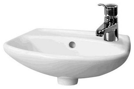 Раковина из сантехнического фаянса Jika LYRA 8.1527.1.000.106.9 40х30 подвесная цвет белый 1 отверстие под смеситель