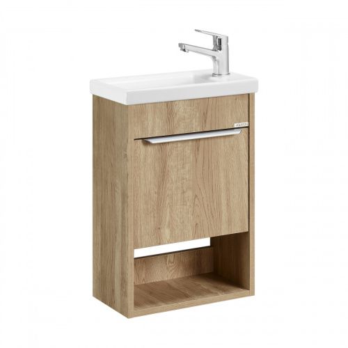 Тумба под раковину Aquaton Хоуп 1A287101HP6C0 40х20 подвесная цвет коричневый