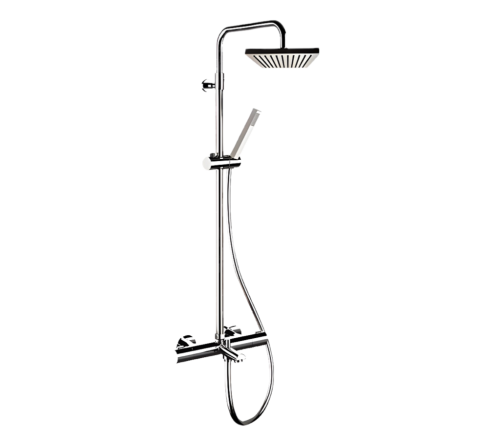 Душевая стойка Remer Elegance EQ34A7SDSD20 настенная цвет хром с термостатом