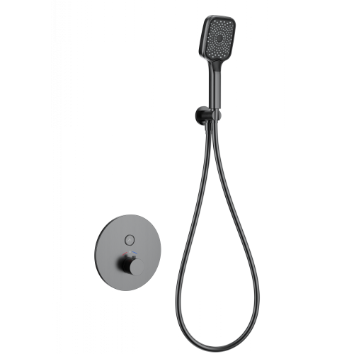 Смеситель для душа Wonzon & Woghand WW-D1017-A-BGG встраиваемый в стену серый с термостатом