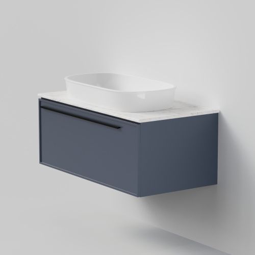 Тумба со столешницей La Fenice ELBA NFNC-01-ELB-BG-90-3-GG 90х50 подвесная цвет синий