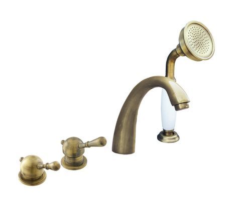 Смеситель RavSlezak LABE L476.5PSM на борт ванны бронза